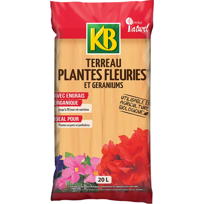 KB terreau plantes fleuries et géraniums image 2