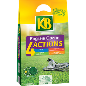 KB engrais gazon 4 actions main image
