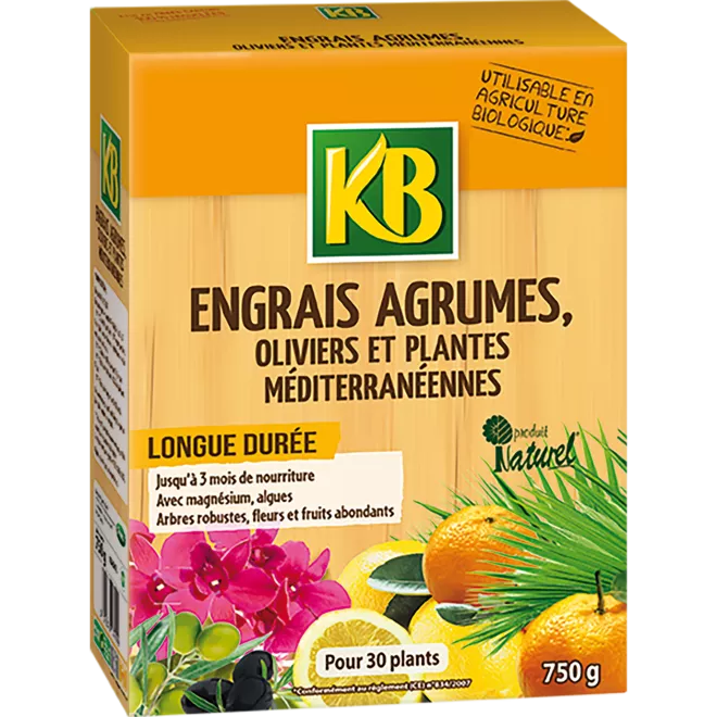 KB engrais agrumes oliviers et plantes méditerranéennes main image