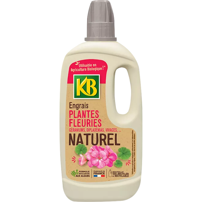 KB engrais naturel plantes fleuries géraniums, dipladénias, vivaces main image
