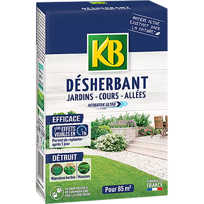 KB désherbant jardins, cours, allées concentré main image