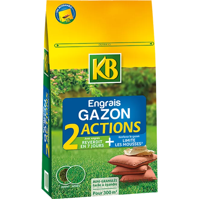 KB engrais gazon 2 actions main image
