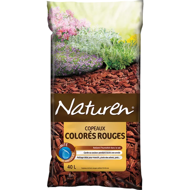 Naturen® Copeaux colorés rouges main image