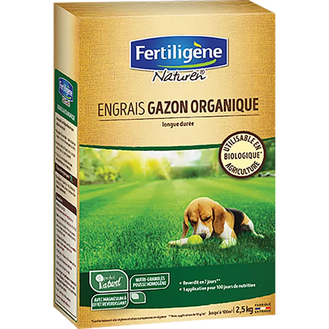 Fertiligène engrais gazon organique main image