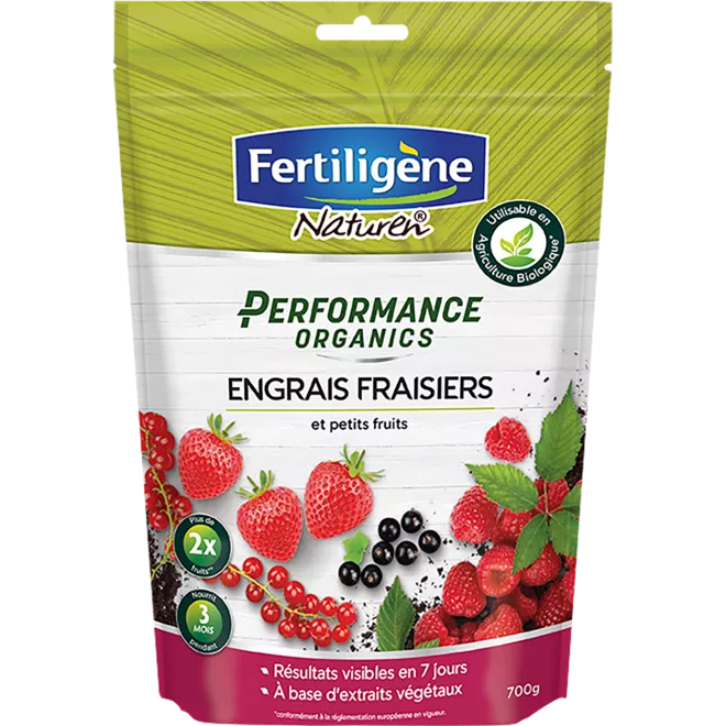 Fertiligène performance organics engrais fraisiers et petits fruits main image