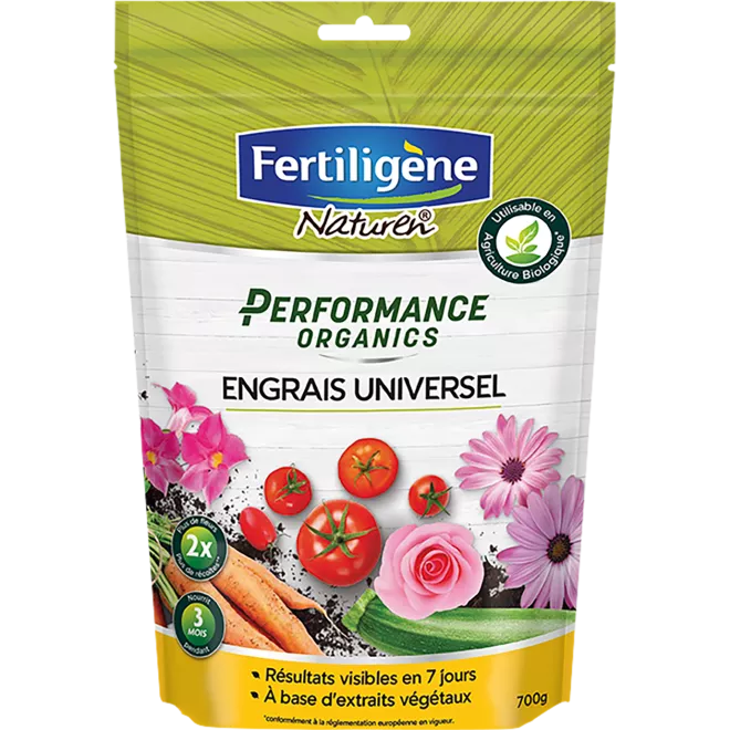 Fertiligène performance organics engrais universel granulés main image