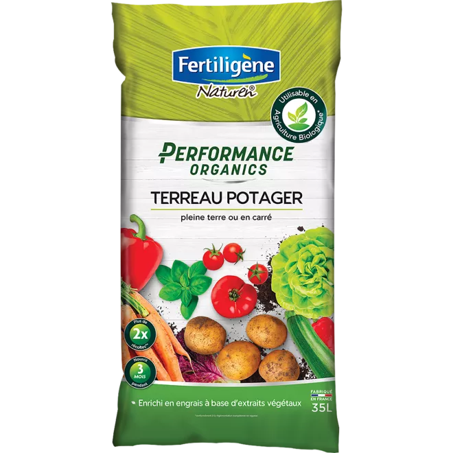 Fertiligène performance organics terreau potager main image