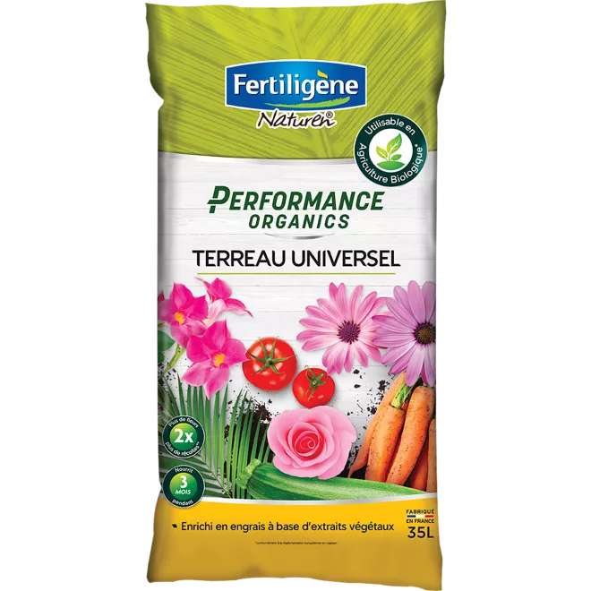 Fertiligène performance organics terreau universel main image