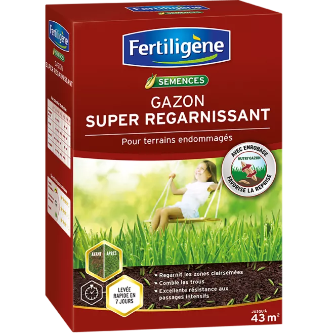 Fertiligène semences gazon super regarnissant main image