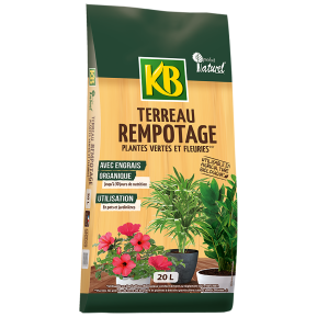 KB terreau rempotage plantes vertes et fleuries image 2