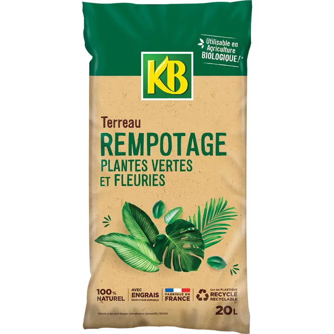 KB terreau rempotage plantes vertes et fleuries main image