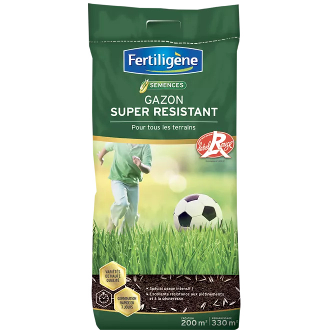 Fertiligène semences gazon super résistant main image