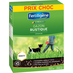 Fertiligène semences gazon rustique main image