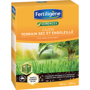 Fertiligène semences gazon terrain sec et ensoleillé main image