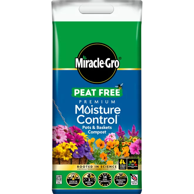 Miracle-Gro® Peat Free Premium Moisture Control Compost for Pots & Baskets main image