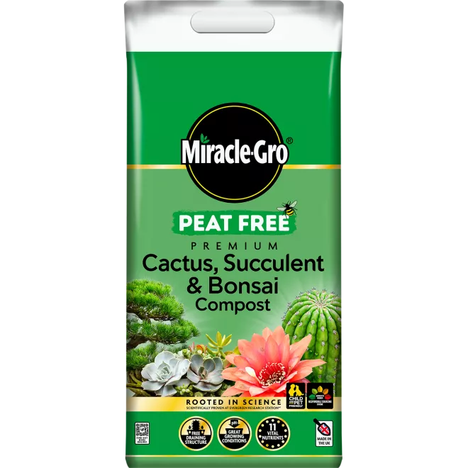 Miracle-Gro® Peat Free Premium Cactus, Succulent & Bonsai Compost main image