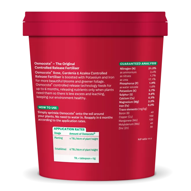 Scotts Osmocote® Controlled Release Fertiliser: Roses, Gardenias, Azaleas & Camellias image 2