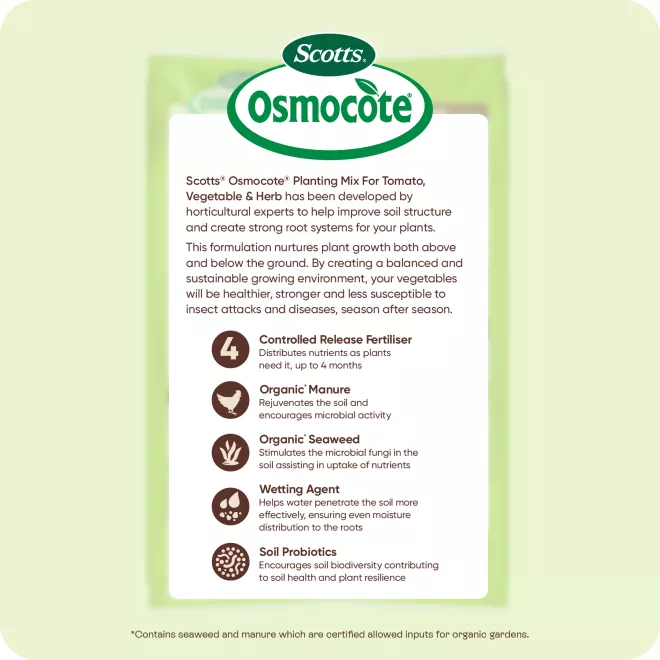 Scotts Osmocote® Planting Mix Tomato, Vegetable & Herb image 4