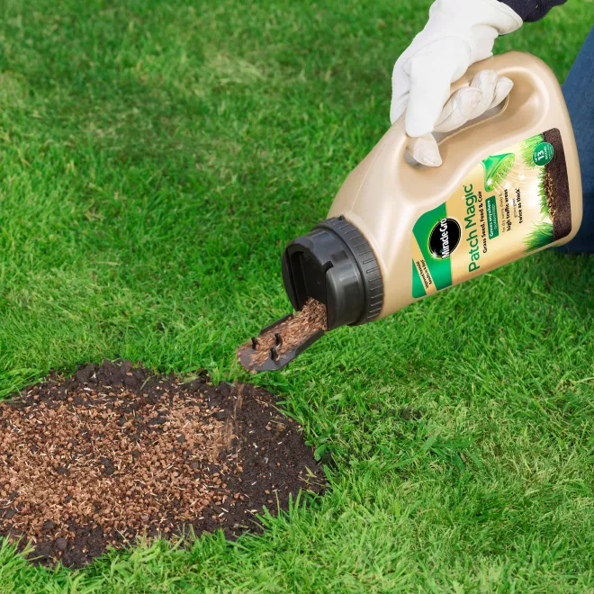 Miracle-Gro® Patch Magic® Grass Seed, Feed & Coir image 2