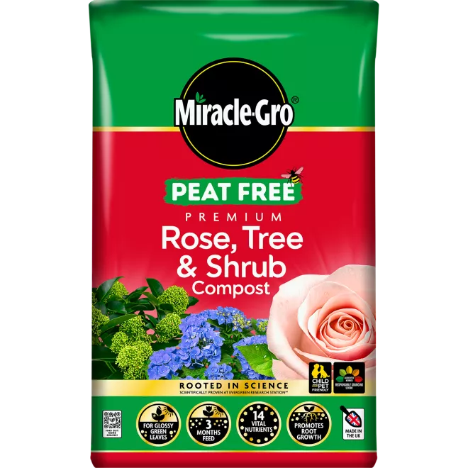 Miracle-Gro® Peat Free Premium Rose, Tree & Shrub Compost main image