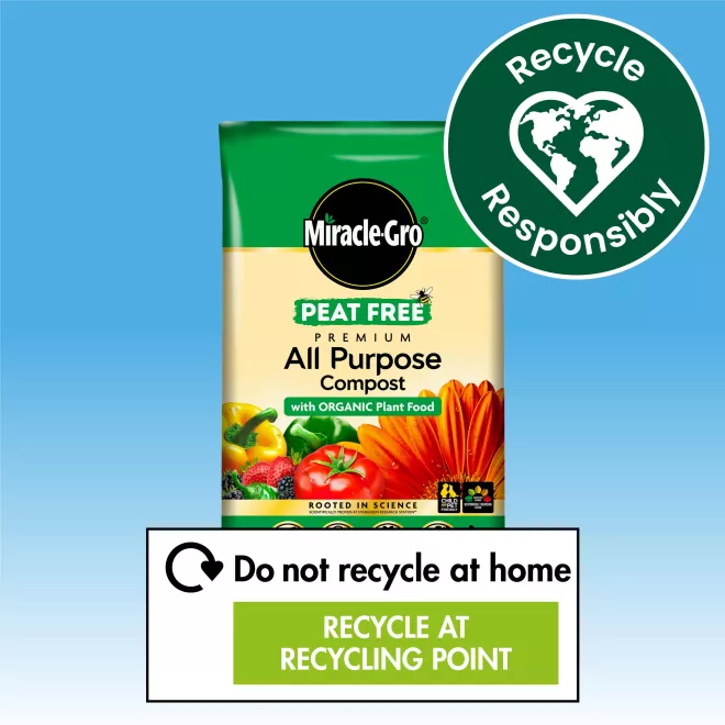 Miracle-Gro® Peat Free Premium All Purpose Compost with Organic Plant Food image 5