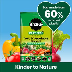 Miracle-Gro® Peat Free Premium Fruit & Vegetable Compost with Organic Plant Food image 2