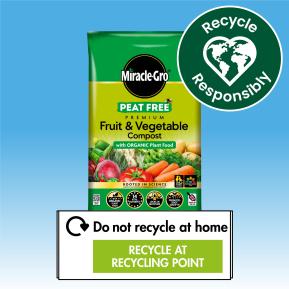 Miracle-Gro® Peat Free Premium Fruit & Vegetable Compost with Organic Plant Food image 3