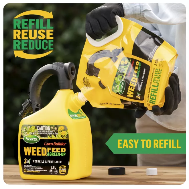 Scotts Lawn Builder Weed, Feed & Green-Up Refill Pouch image 5