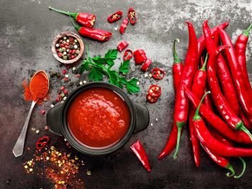 Cooking with freshly harvested chillies