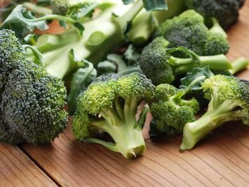 Freshly harvested broccoli