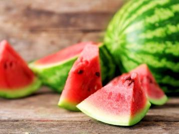 Freshly harvested watermelon