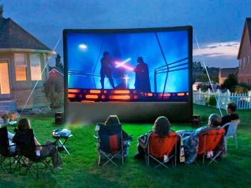 Inflatable outdoor cinema