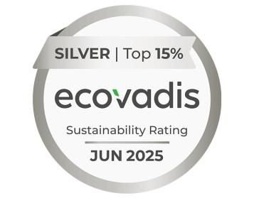 EcoVadis Sustainability Rating - silver top 15%