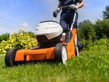 Regularly mowing a lawn helps strengthen it