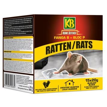 Product verpakking kb home defense ratten bloc