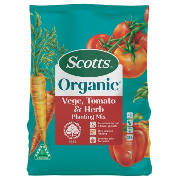 Scotts Organic Vege, Tomato and Herb Planting Mix 25L.png
